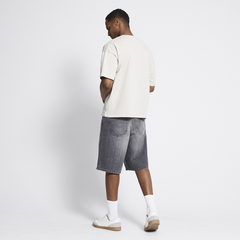 Baggy denim shorts "Nate" Grey